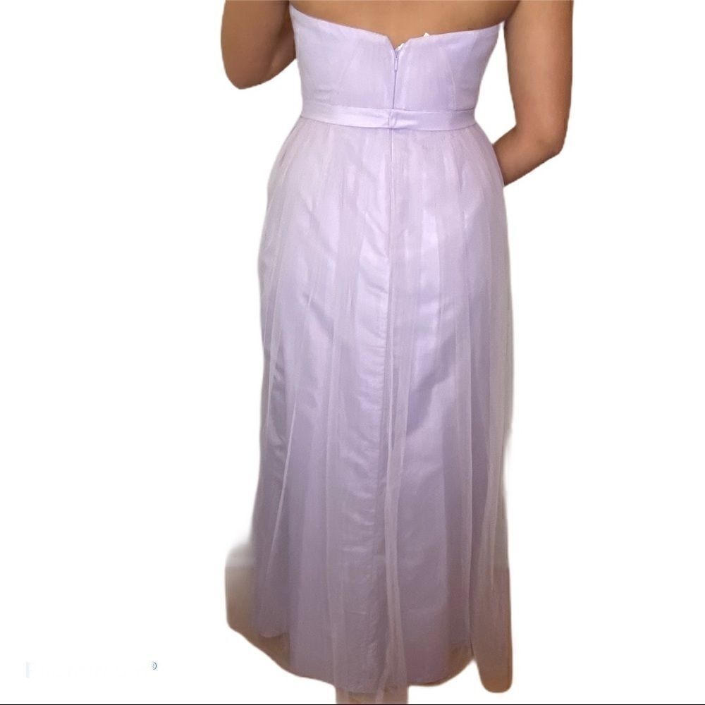 David’s Bridal strapless Chiffon bridesmaids dress - Picture 2 of 9